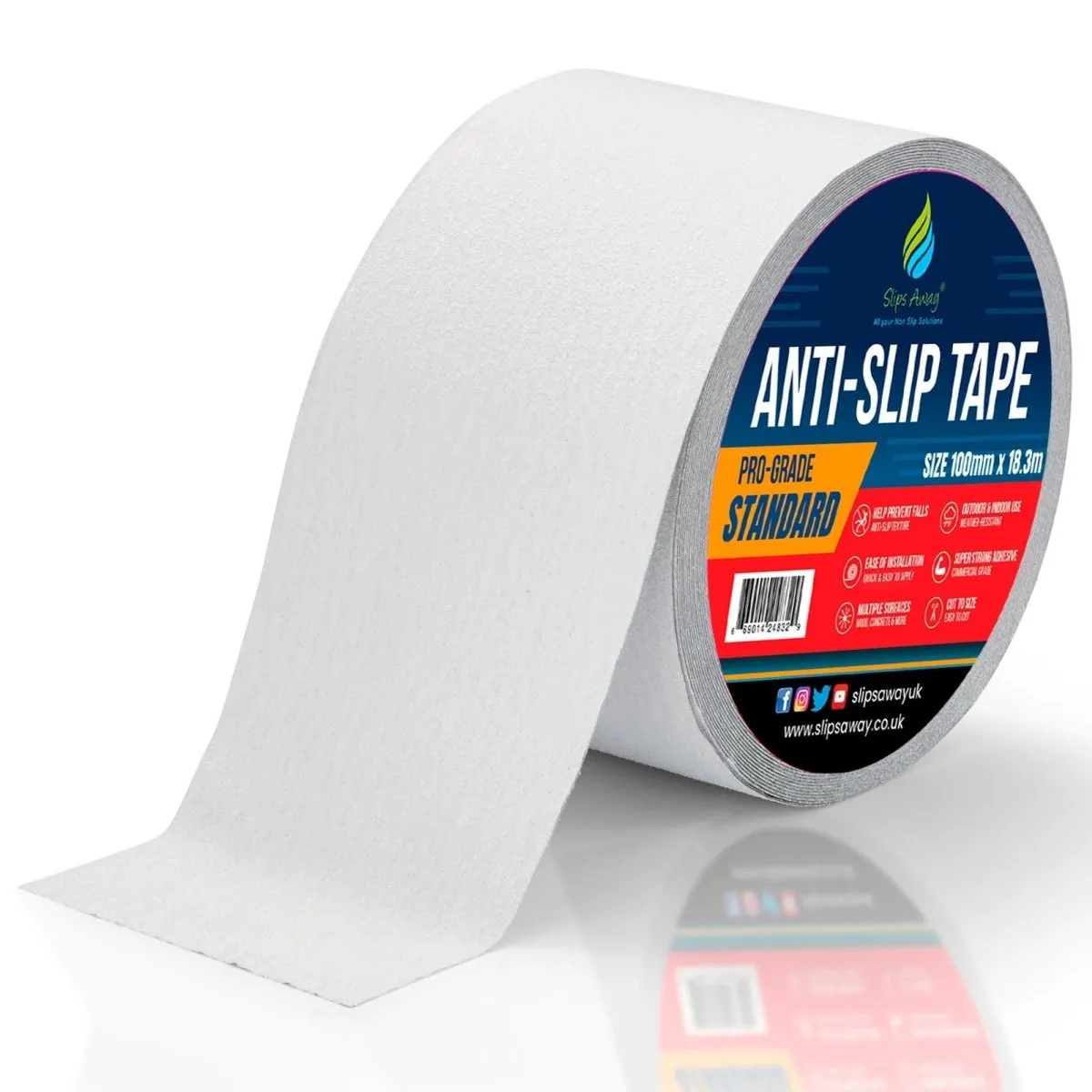 Non Slip Tape Roll Pro Standard Grade - Anti Slip Traction for Indoor/Outdoor Use