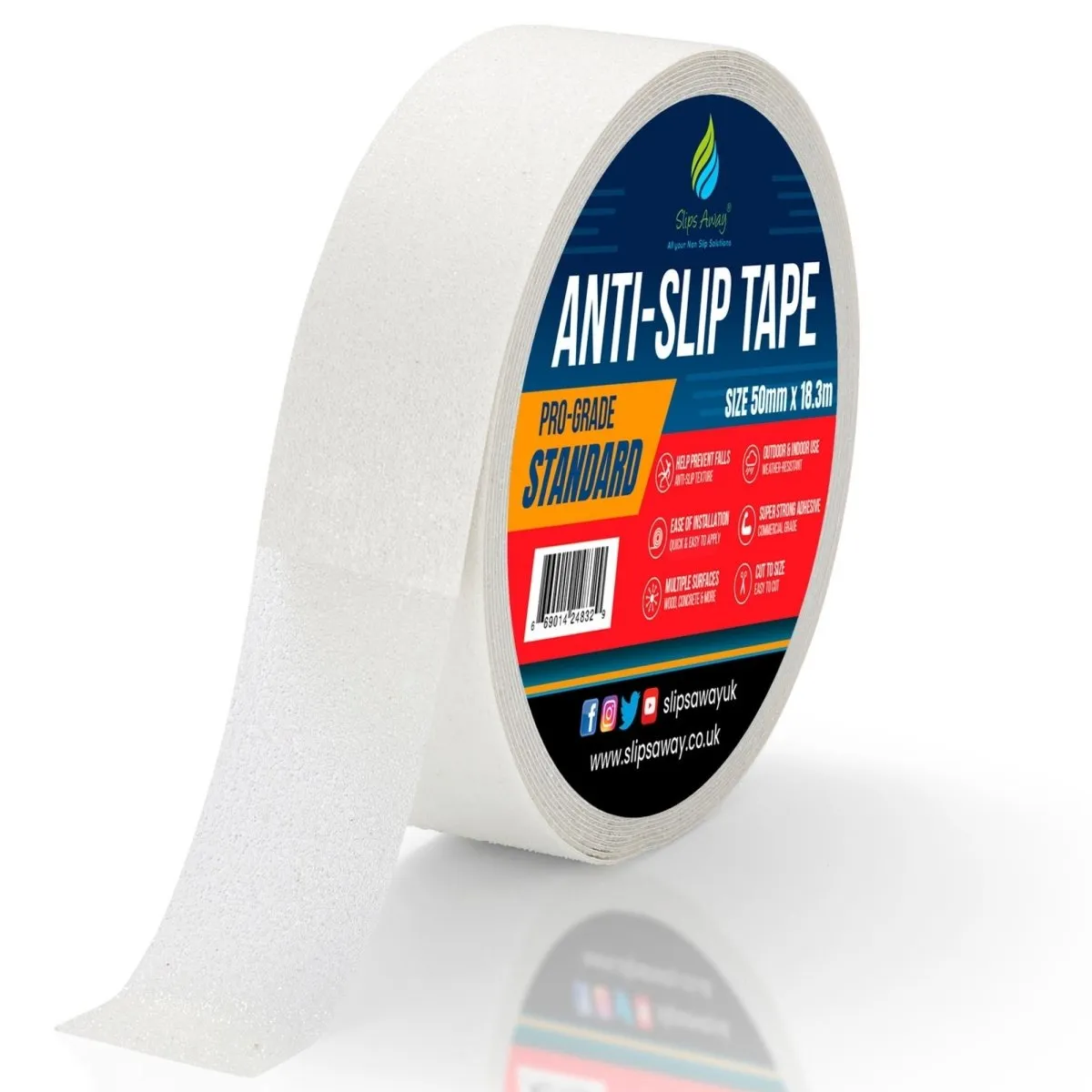 Non Slip Tape Roll Pro Standard Grade - Anti Slip Traction for Indoor/Outdoor Use