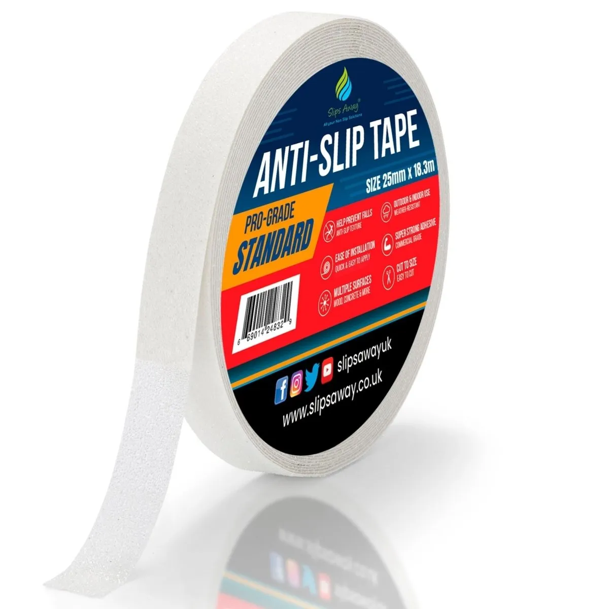 Non Slip Tape Roll Pro Standard Grade - Anti Slip Traction for Indoor/Outdoor Use