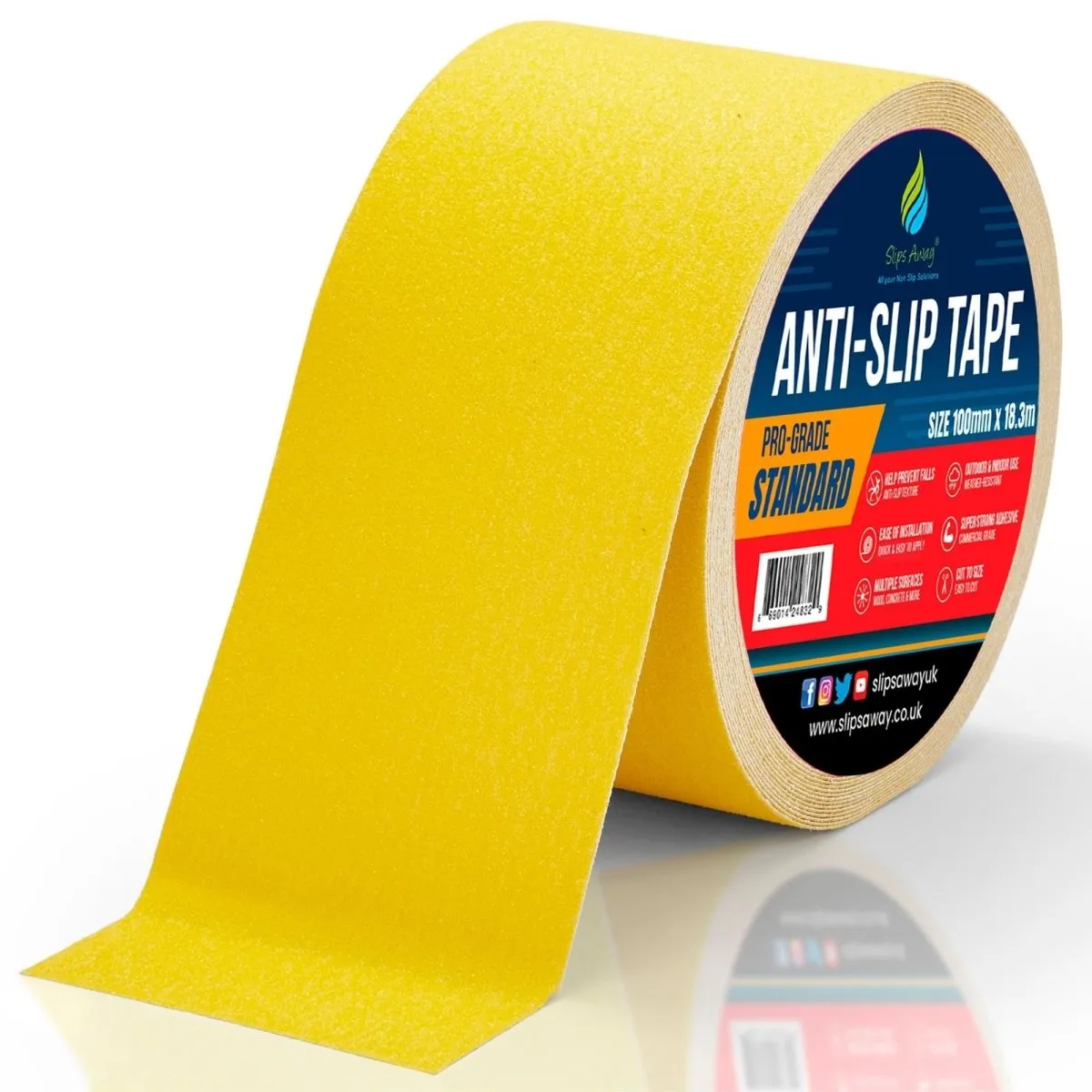 Non Slip Tape Roll Pro Standard Grade - Anti Slip Traction for Indoor/Outdoor Use