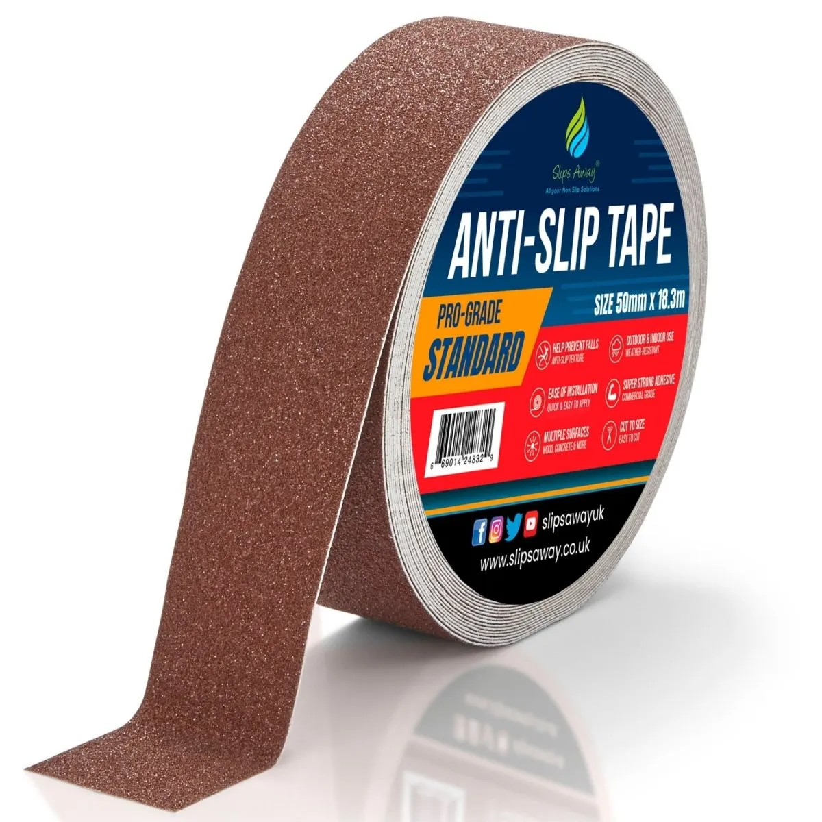 Non Slip Tape Roll Pro Standard Grade - Anti Slip Traction for Indoor/Outdoor Use