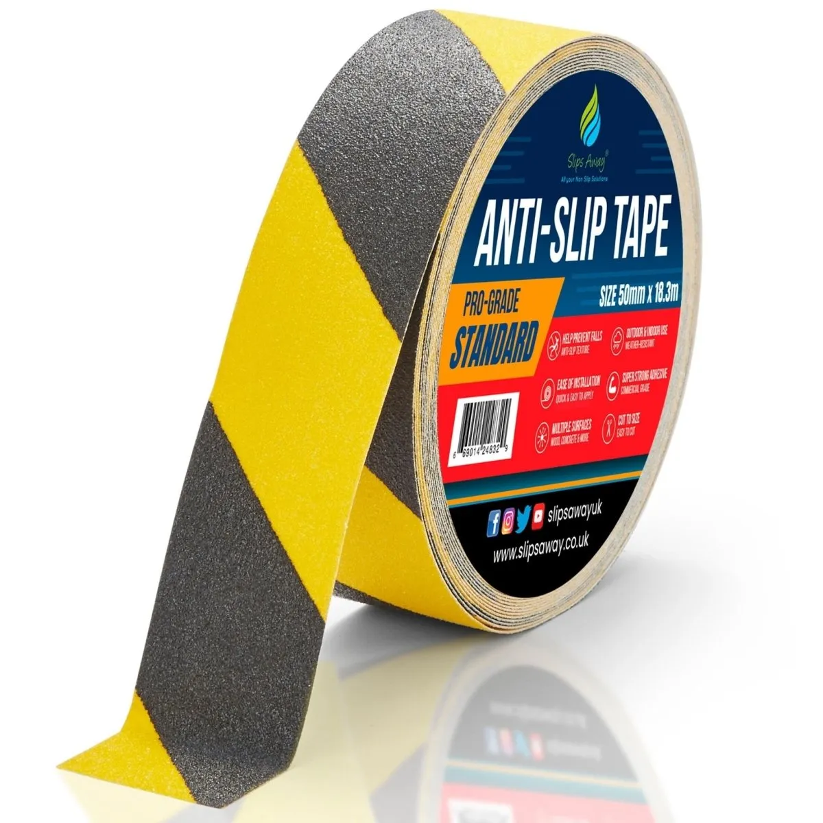 Non Slip Tape Roll Pro Standard Grade - Anti Slip Traction for Indoor/Outdoor Use