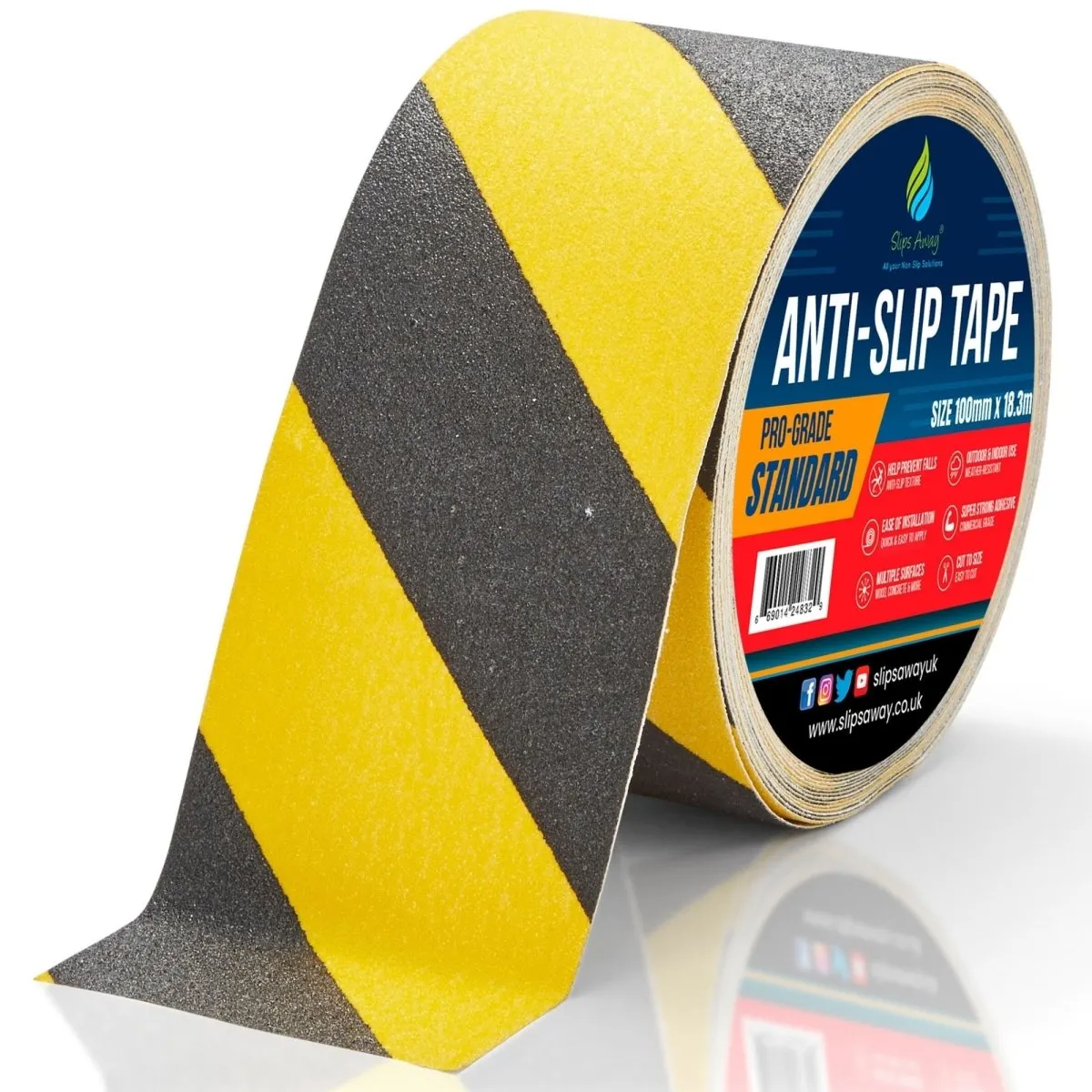 Non Slip Tape Roll Pro Standard Grade - Anti Slip Traction for Indoor/Outdoor Use
