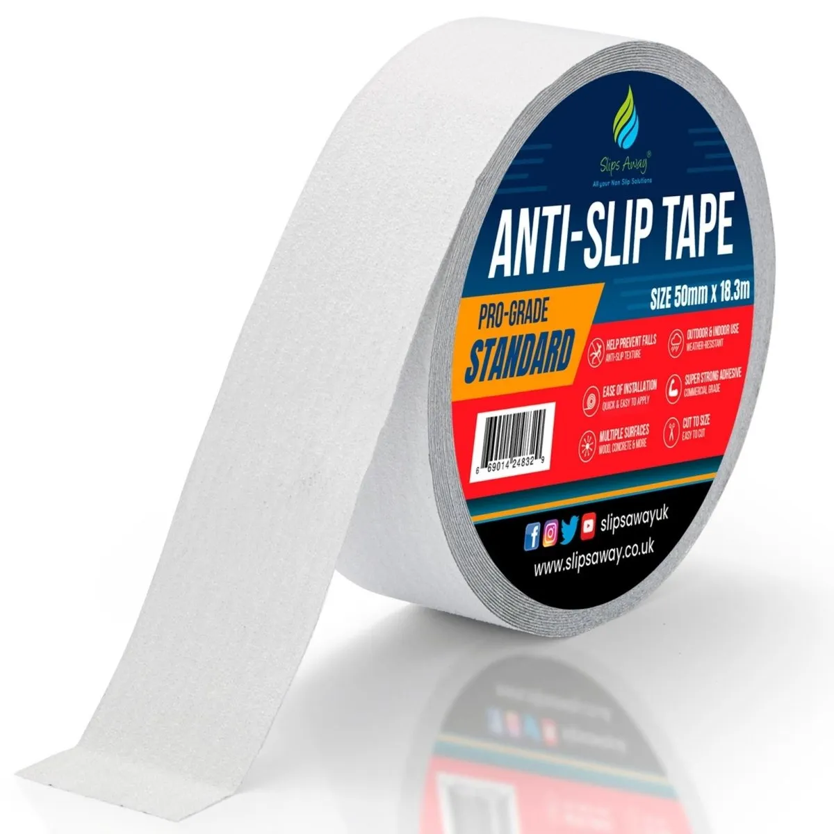 Non Slip Tape Roll Pro Standard Grade - Anti Slip Traction for Indoor/Outdoor Use