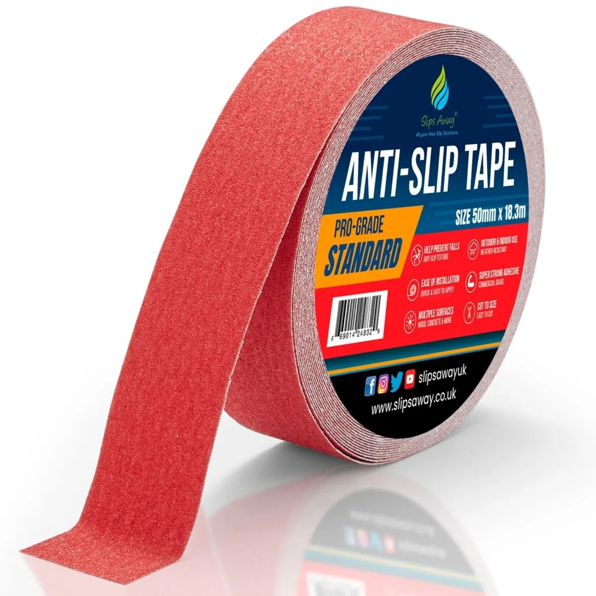 Non Slip Tape Roll Pro Standard Grade - Anti Slip Traction for Indoor/Outdoor Use