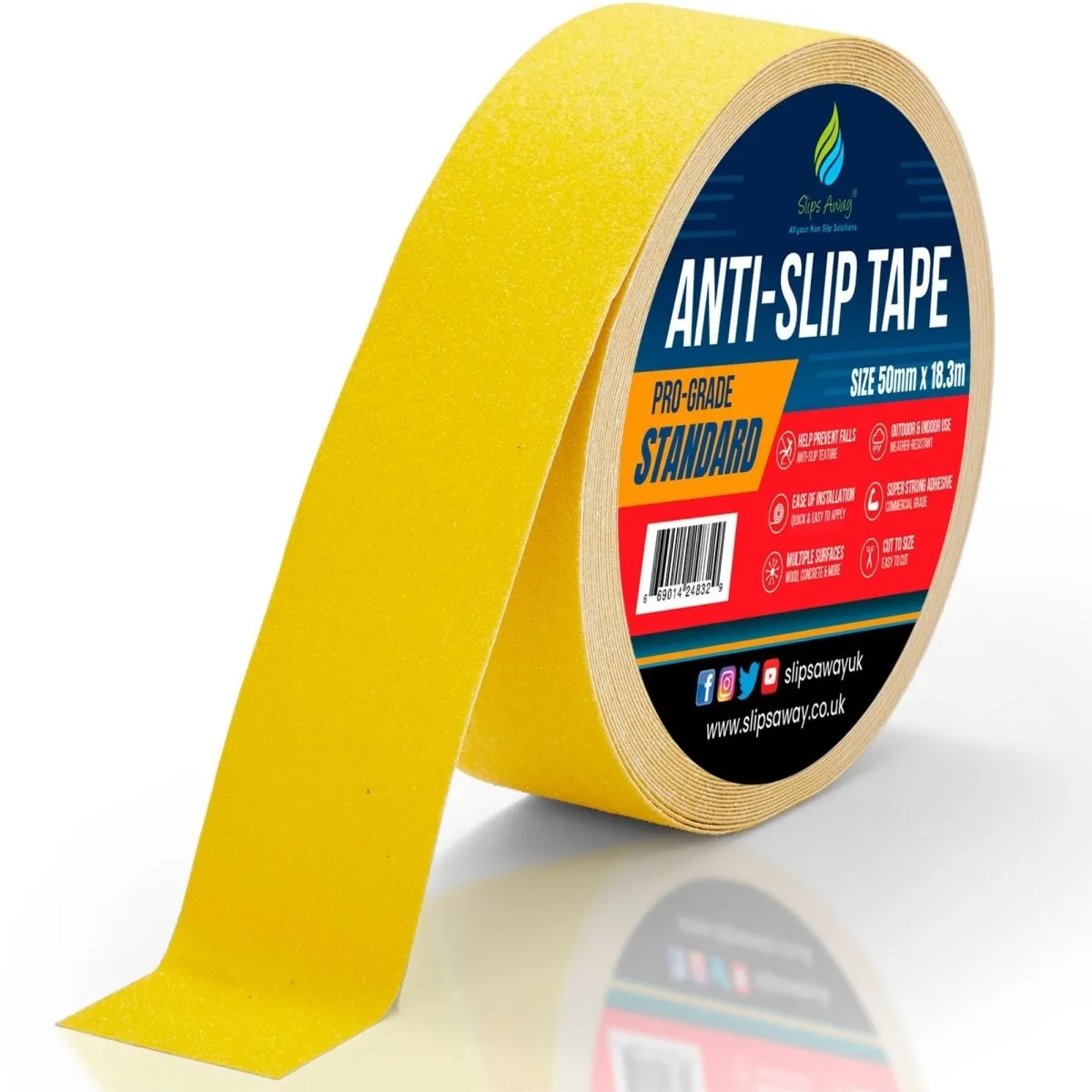 Non Slip Tape Roll Pro Standard Grade - Anti Slip Traction for Indoor/Outdoor Use