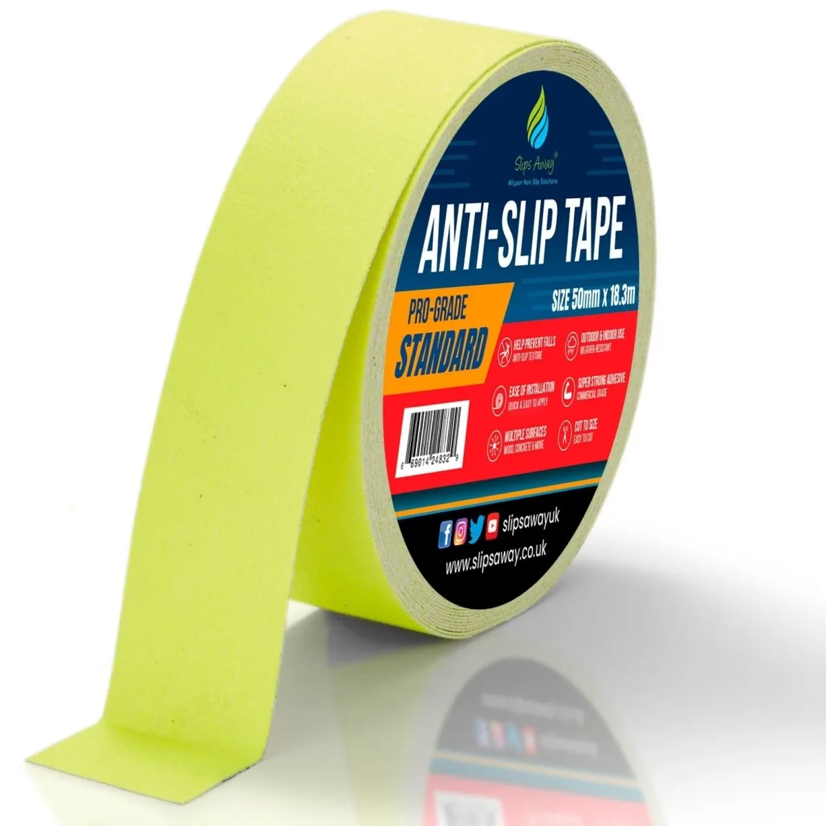 Non Slip Tape Roll Pro Standard Grade - Anti Slip Traction for Indoor/Outdoor Use