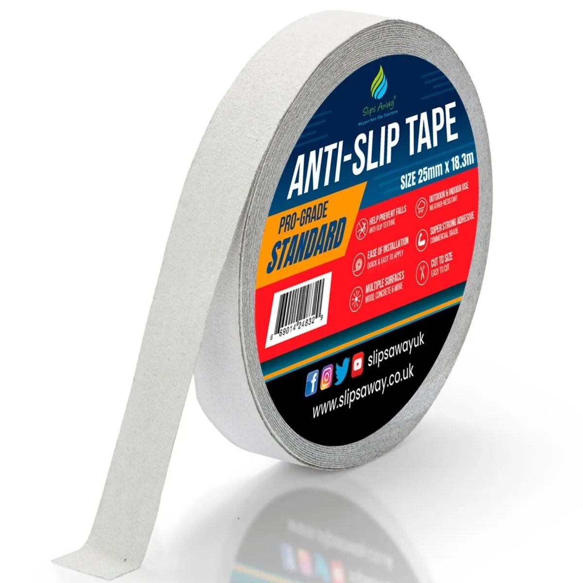 Non Slip Tape Roll Pro Standard Grade - Anti Slip Traction for Indoor/Outdoor Use
