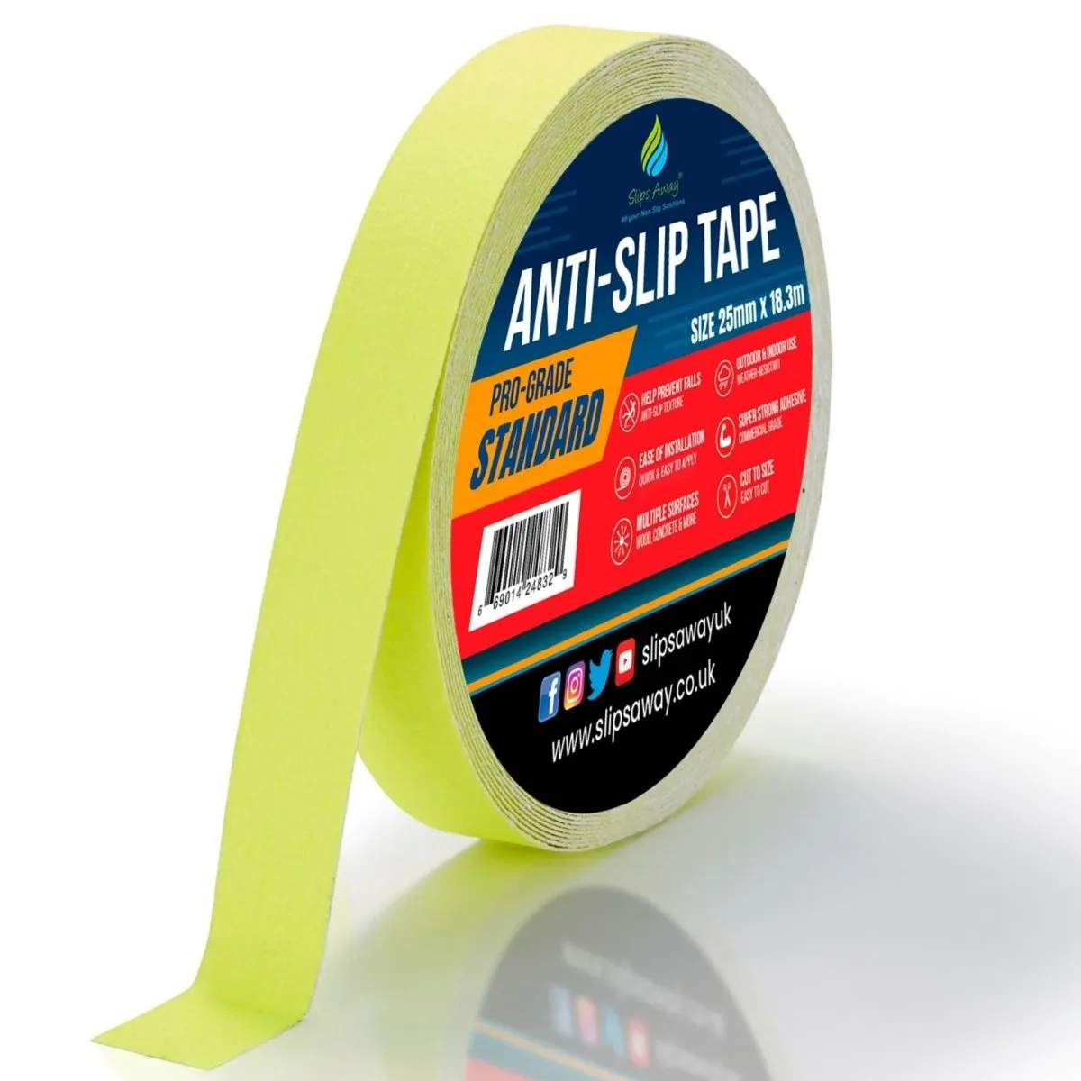 Non Slip Tape Roll Pro Standard Grade - Anti Slip Traction for Indoor/Outdoor Use