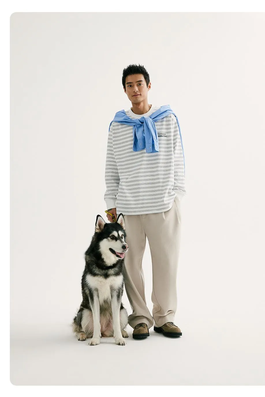 NORYBRAND ドローストリングボーダーTシャツ NGA010