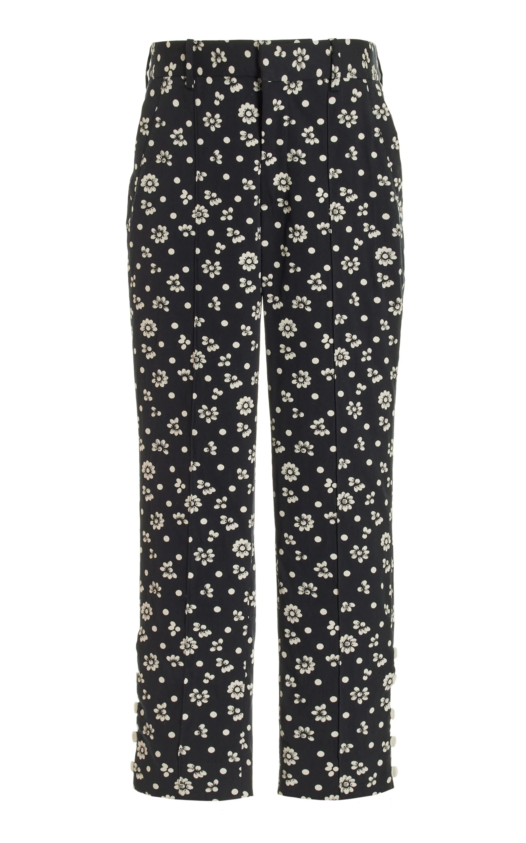 Oboe Pant in Double Faced Floral Stretch Jacquard