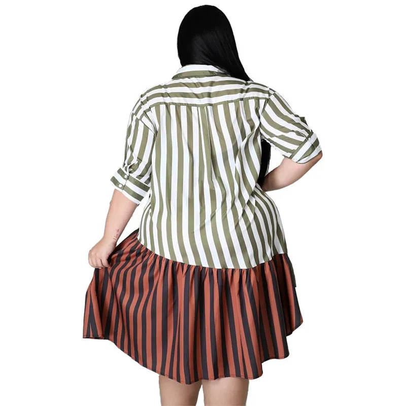 Office Sweetheart Plus Size Midi Dress