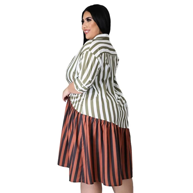 Office Sweetheart Plus Size Midi Dress