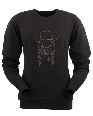 Outback Trading Company Women’s Jordan Black Crewneck Pullover 40271-BLK
