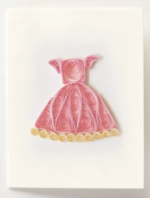 Pink Dress Quill Gift Enclosure