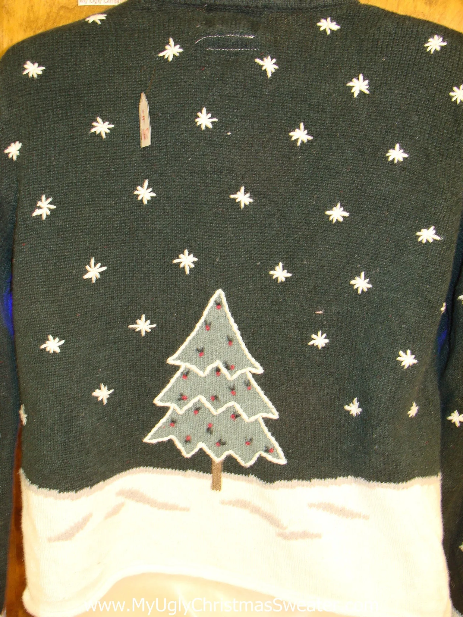 Prancing Reindeer 2sided Light Up Ugly Xmas Sweater