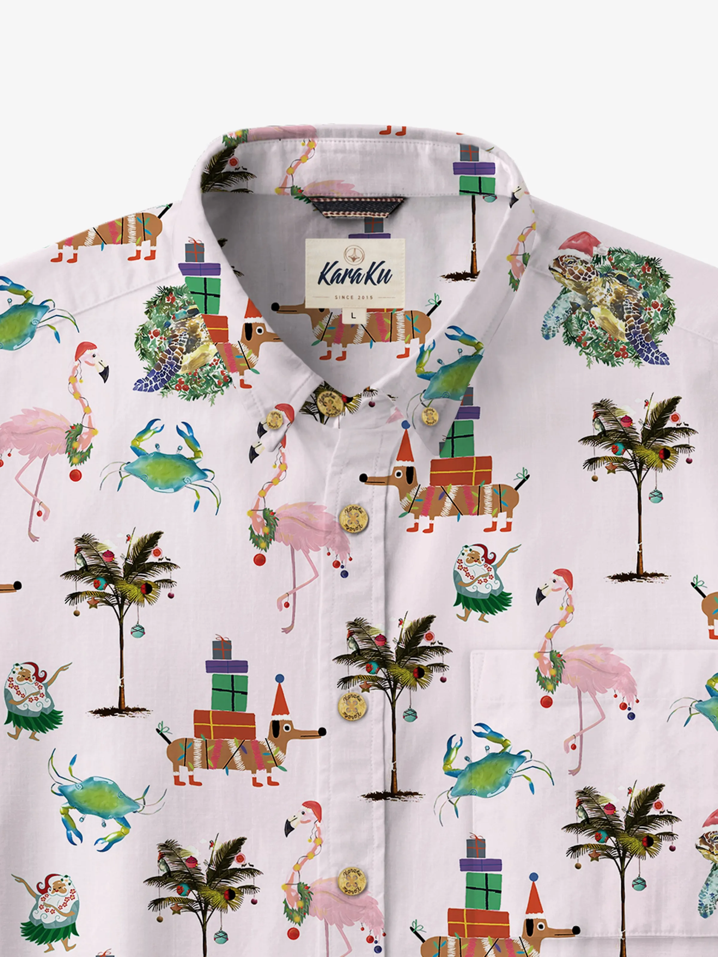 PRE-ORDER Christmas in Hawaii Cotton Shirt