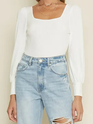 Ribbed Soft Knit Bodysuit