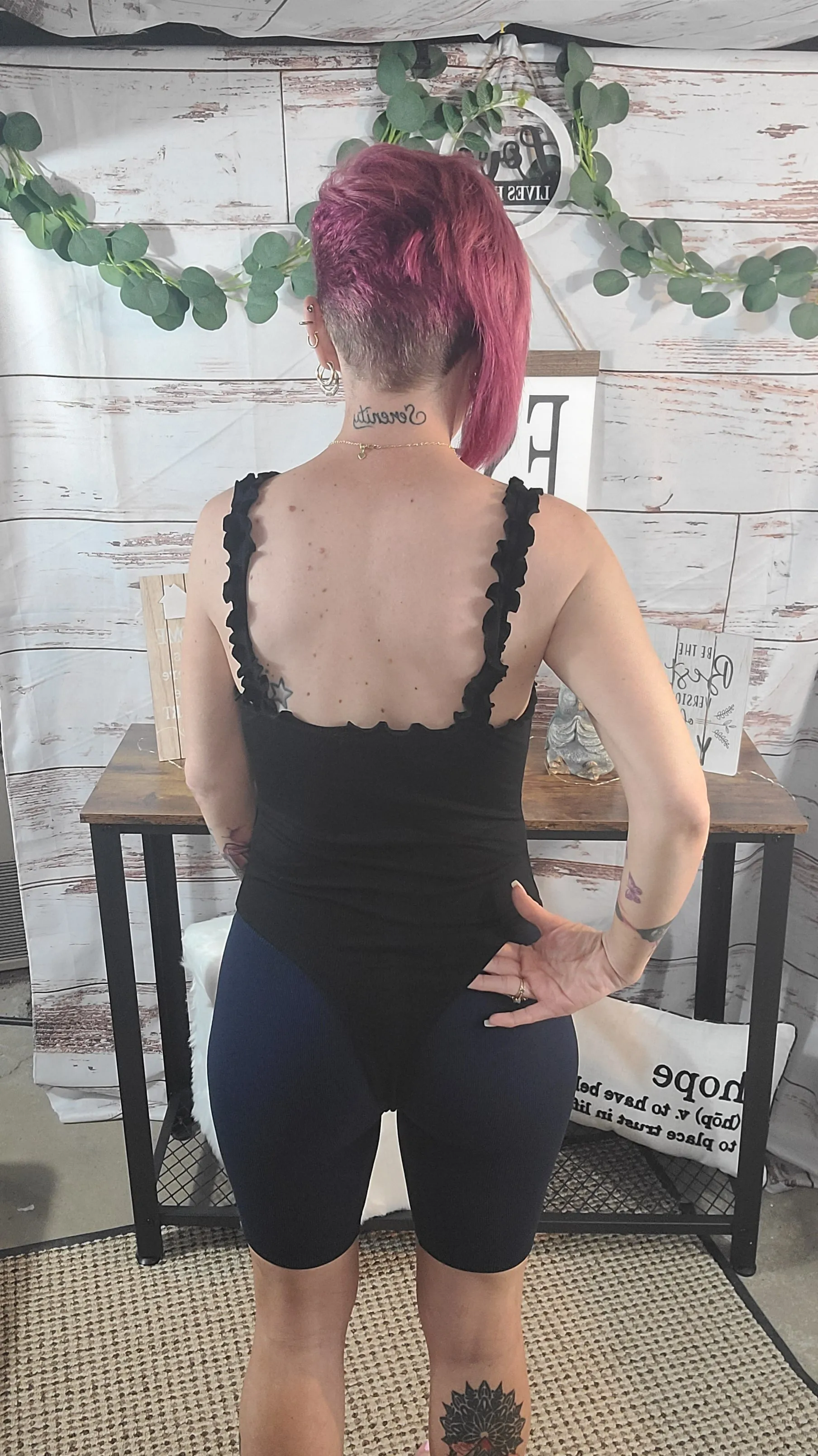 Ruffle Strap Bodysuit