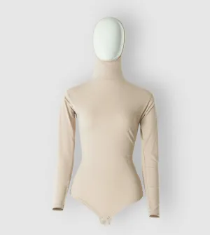 RUUQ Bodysuit Long Sleeve with Hijab Cap - Buttermilk