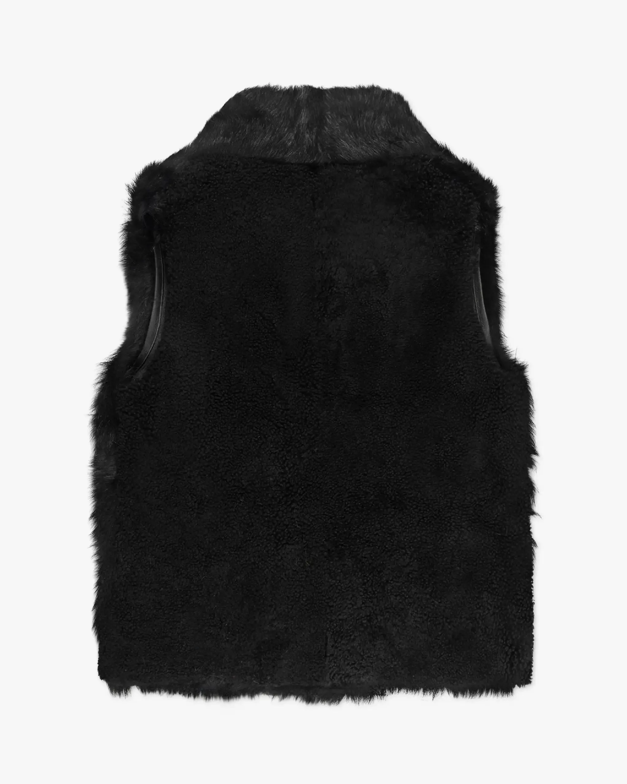 Schwarzes Rev. Toscana Merino Gilet von Suprema