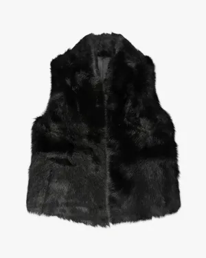 Schwarzes Rev. Toscana Merino Gilet von Suprema