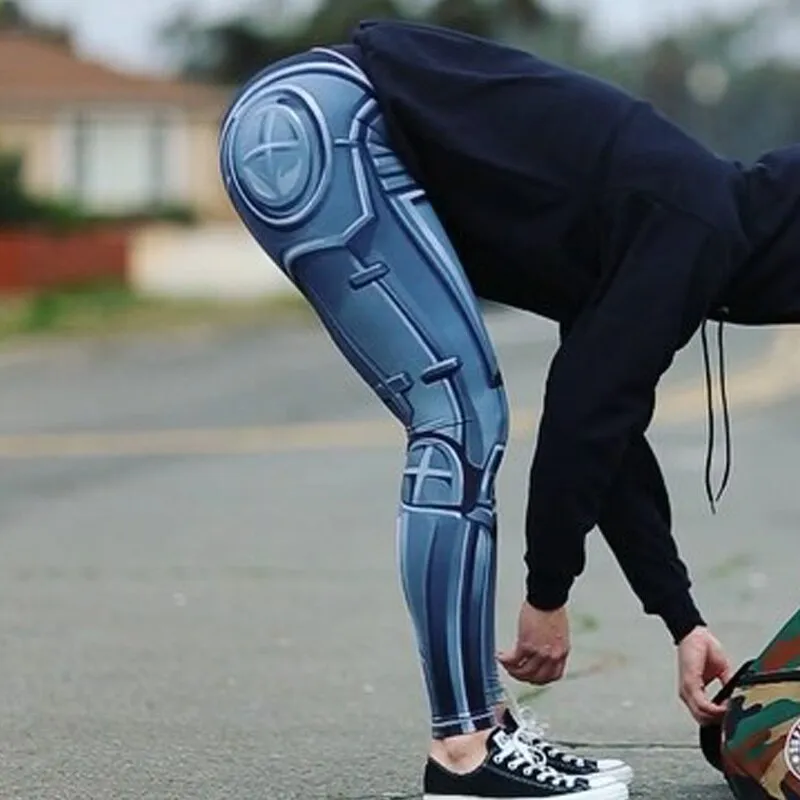 Sexy Steel Robot Digital Print Leggings