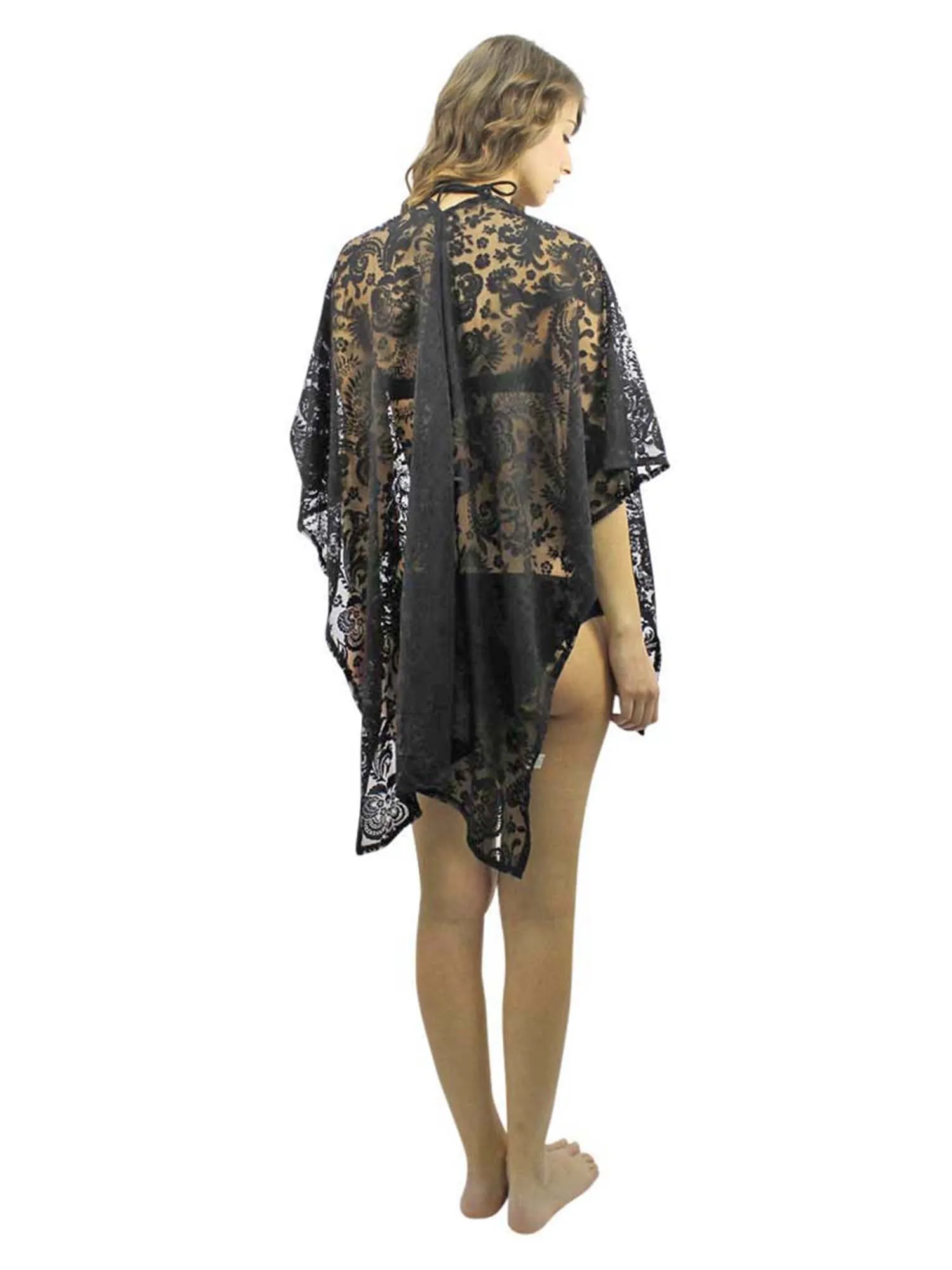 Sheer Lace Summer Shawl Cover Up Beach Wrap