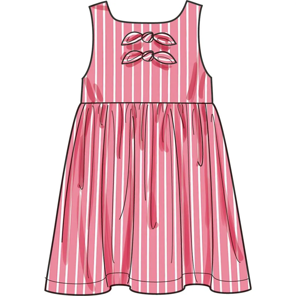 Simplicity Sewing Pattern S9932 Toddlers' Dress, Top and Pants