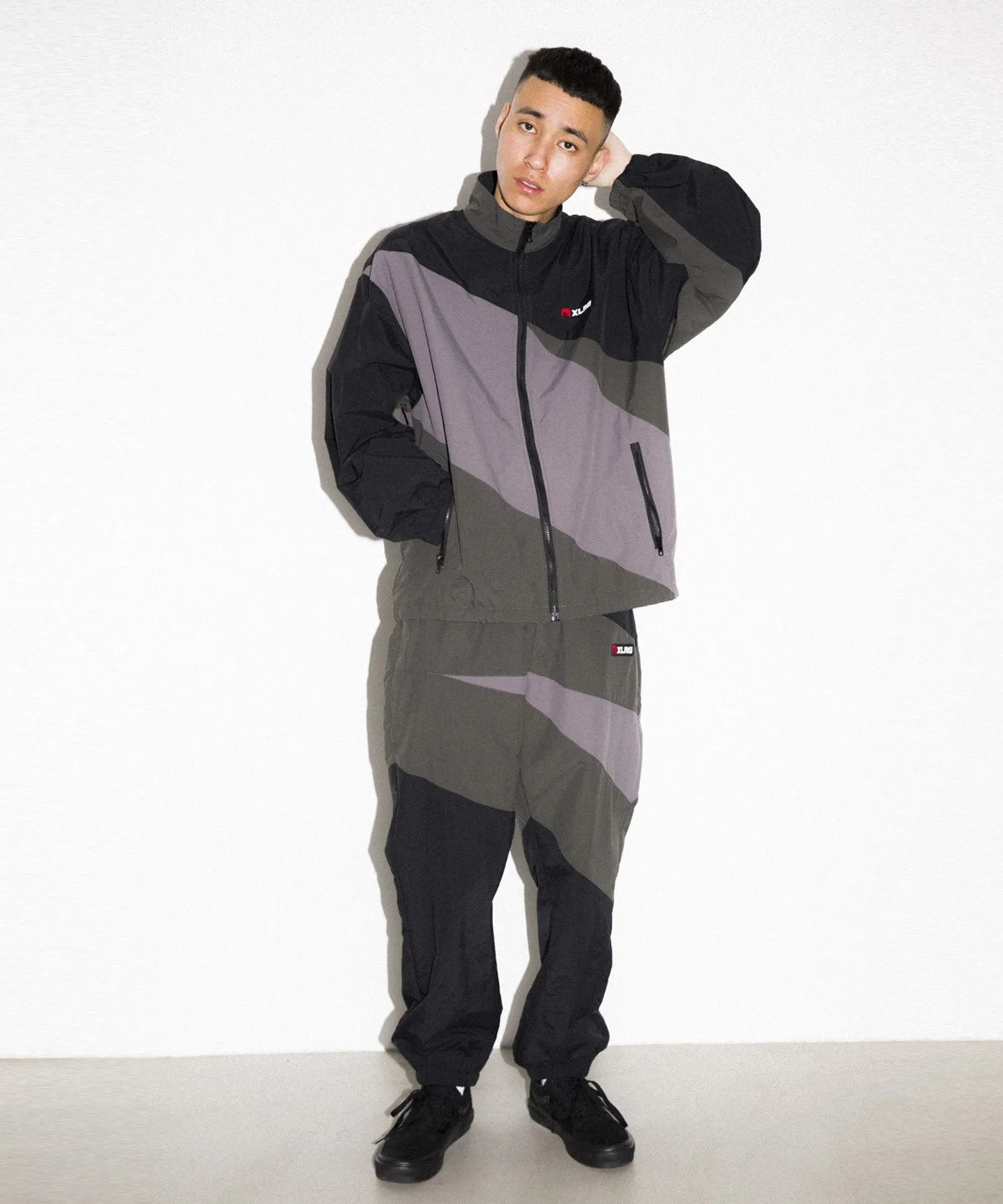 SLASH PANELED NYLON PANTS