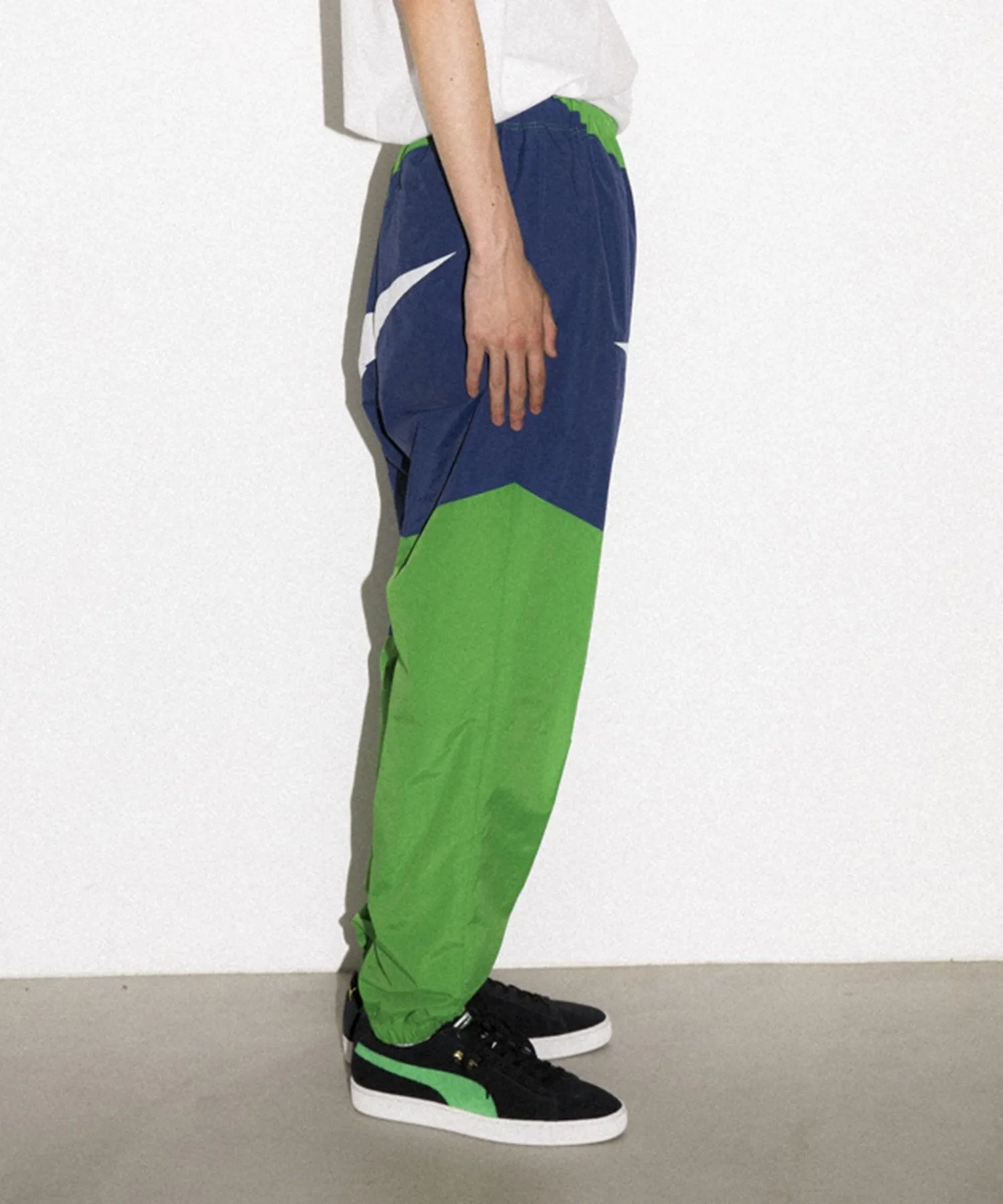 SLASH PANELED NYLON PANTS