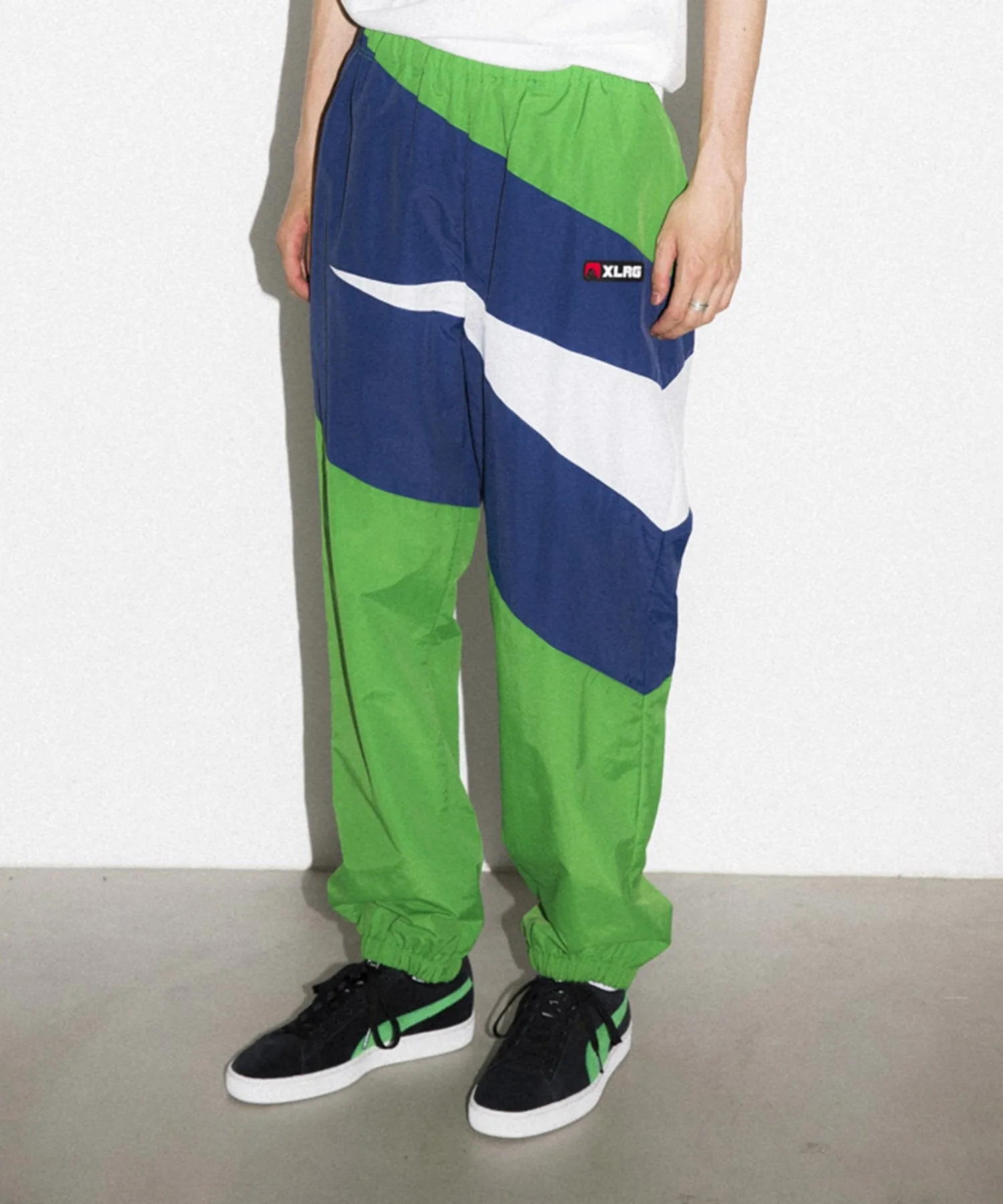 SLASH PANELED NYLON PANTS