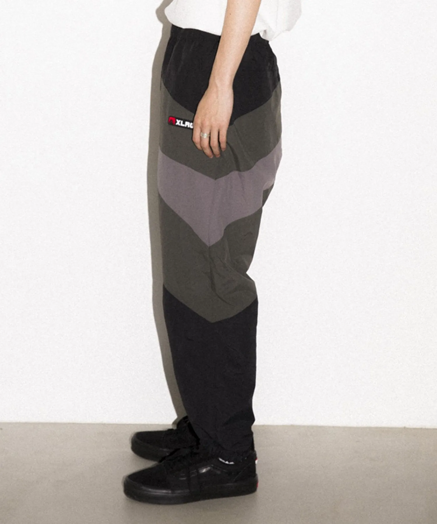 SLASH PANELED NYLON PANTS