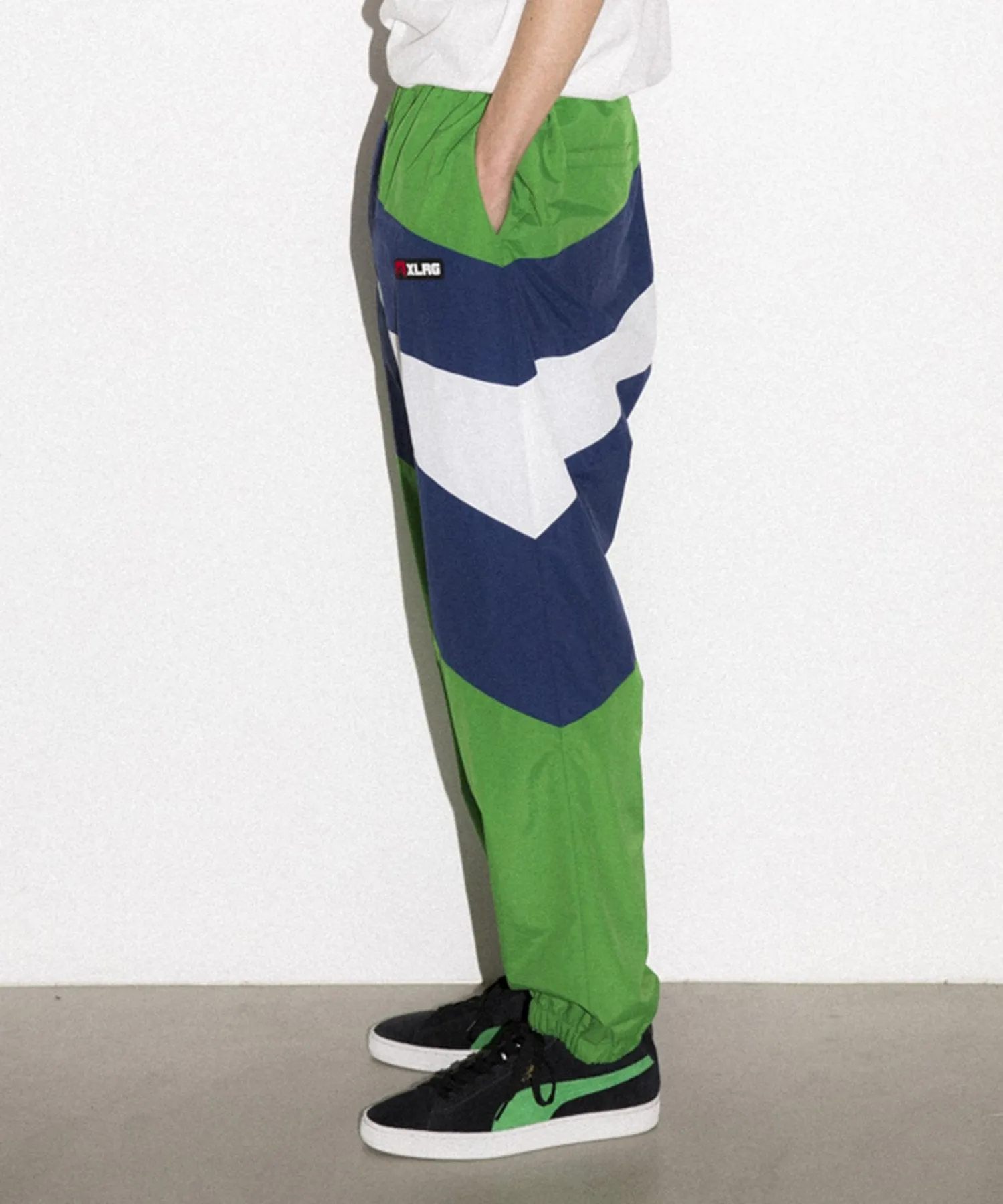 SLASH PANELED NYLON PANTS