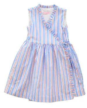 Sleeveless Ruffle Wrap Dress
