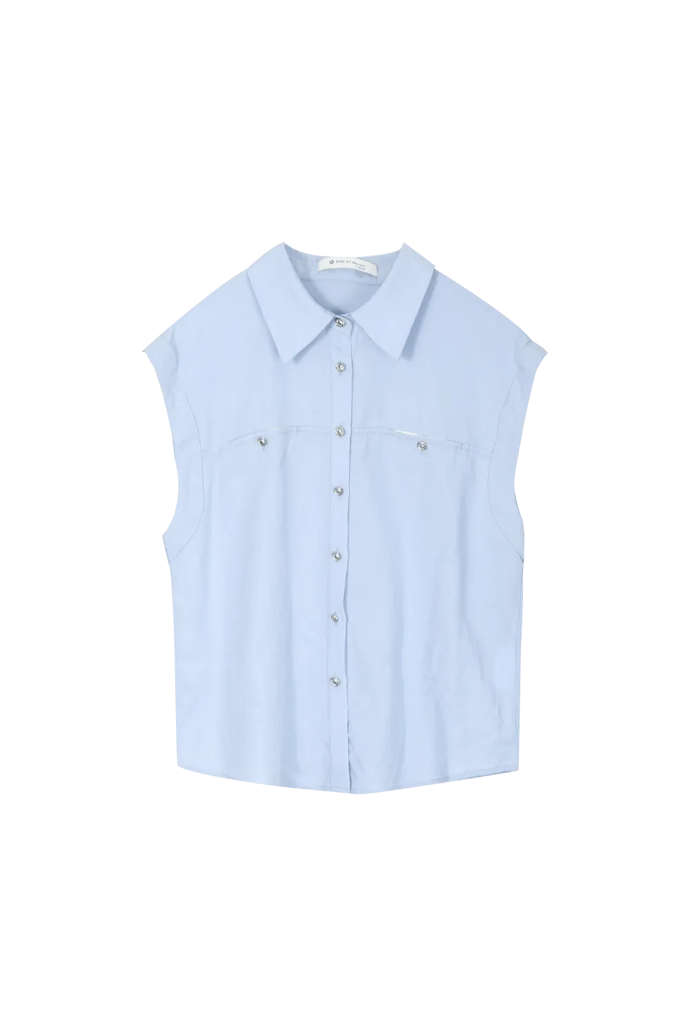 Sleeveless Waistcoat Shirt for Women