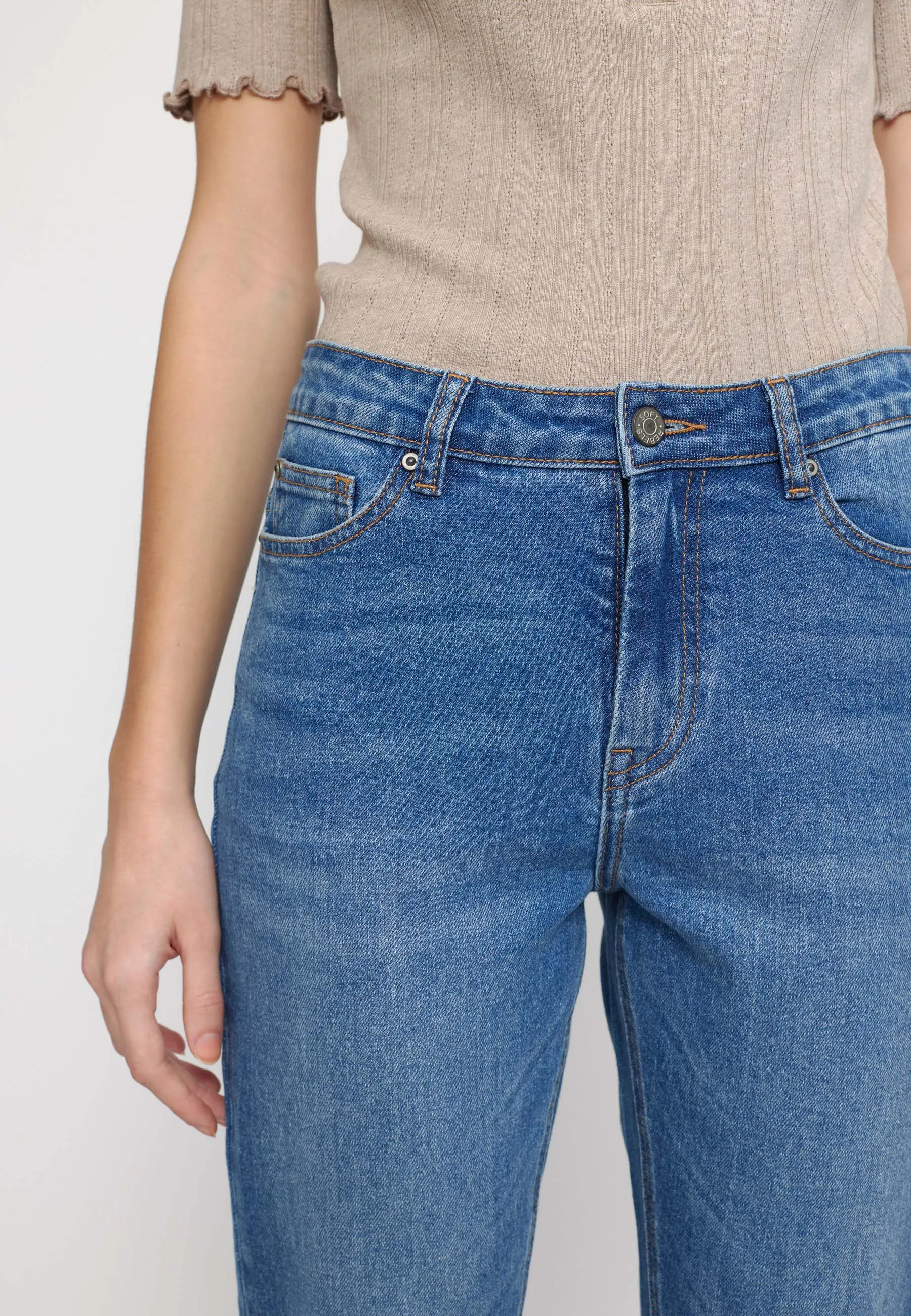 SRWilla Straight Jeans - Medium Blue Denim