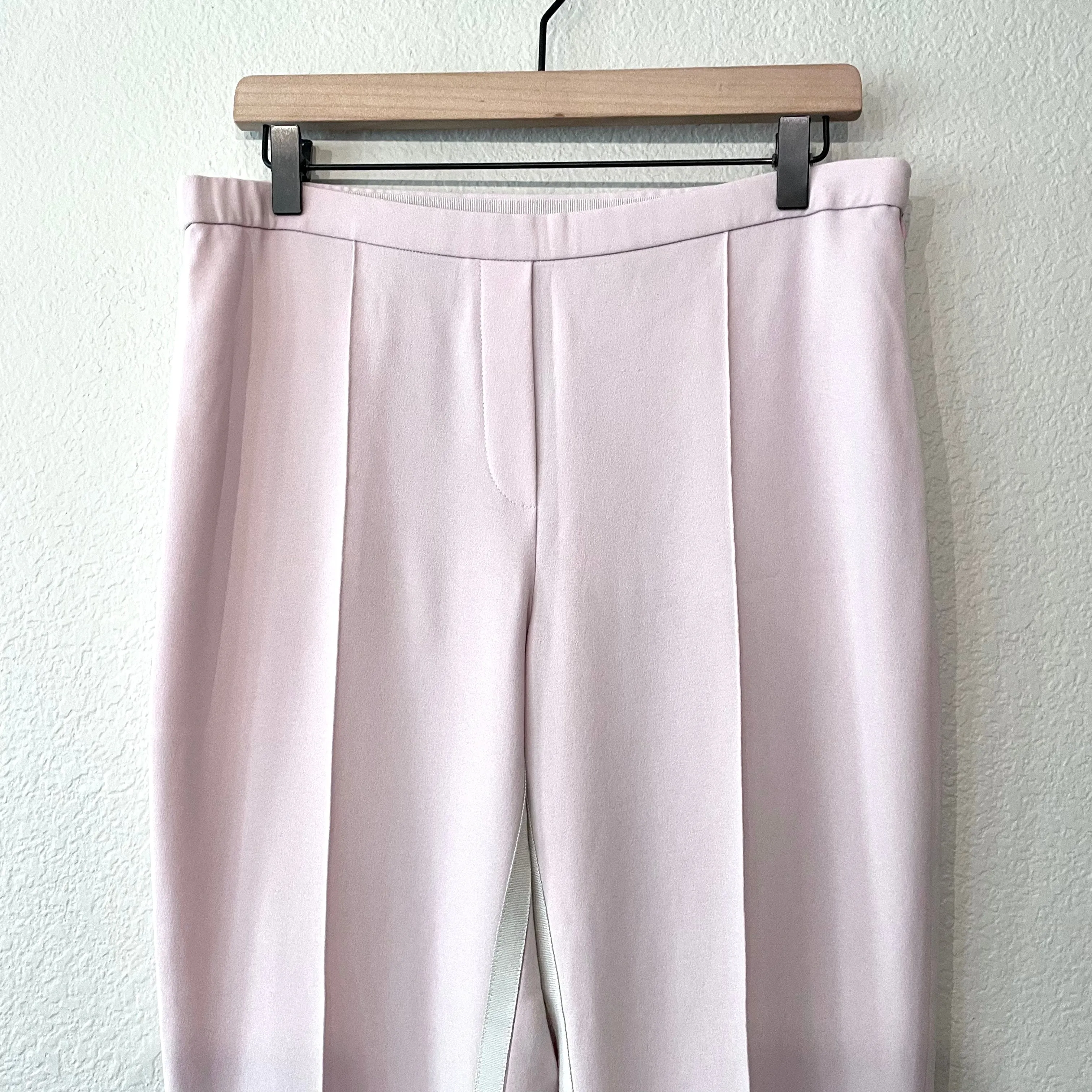 Straight Leg Ribbon Trim Pants