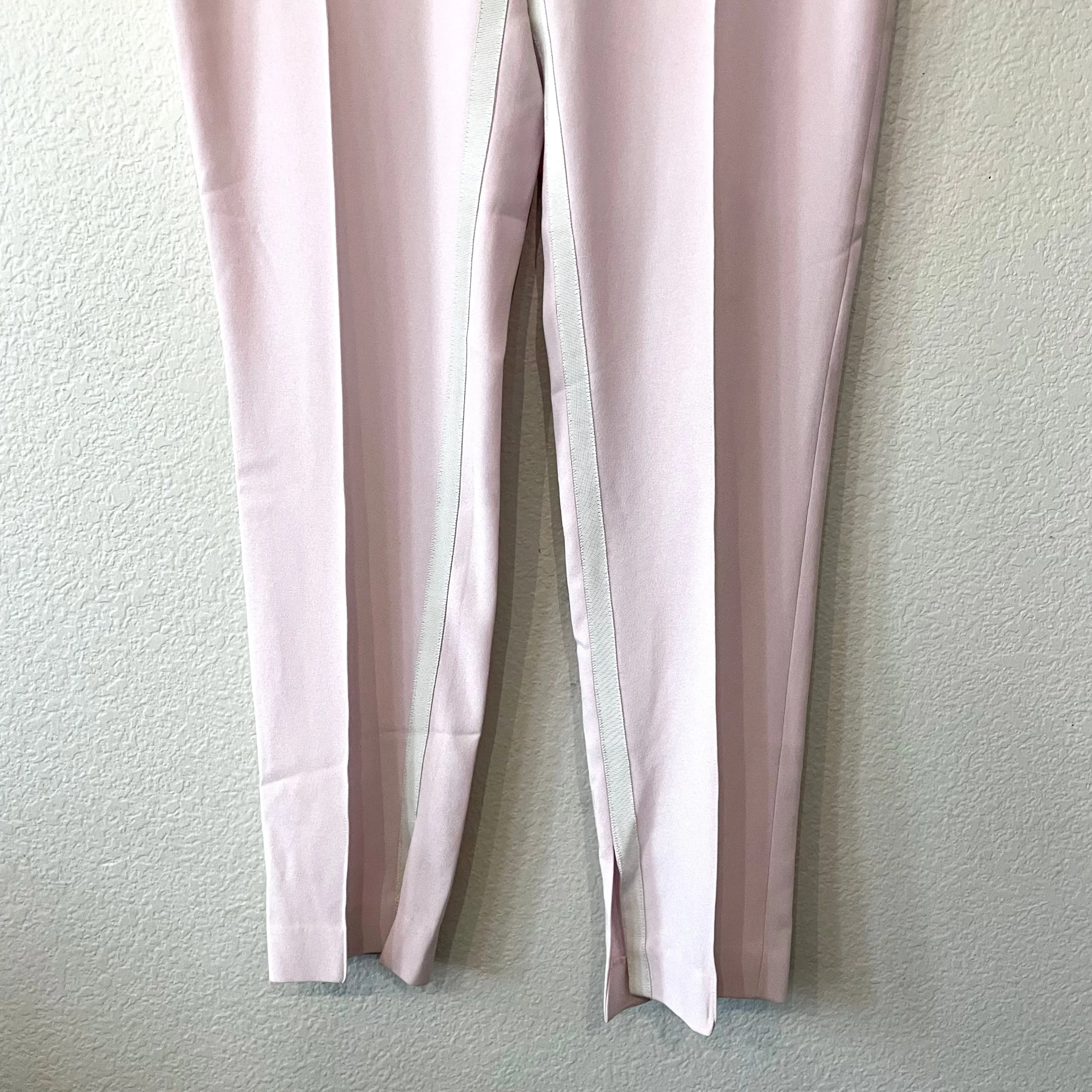 Straight Leg Ribbon Trim Pants