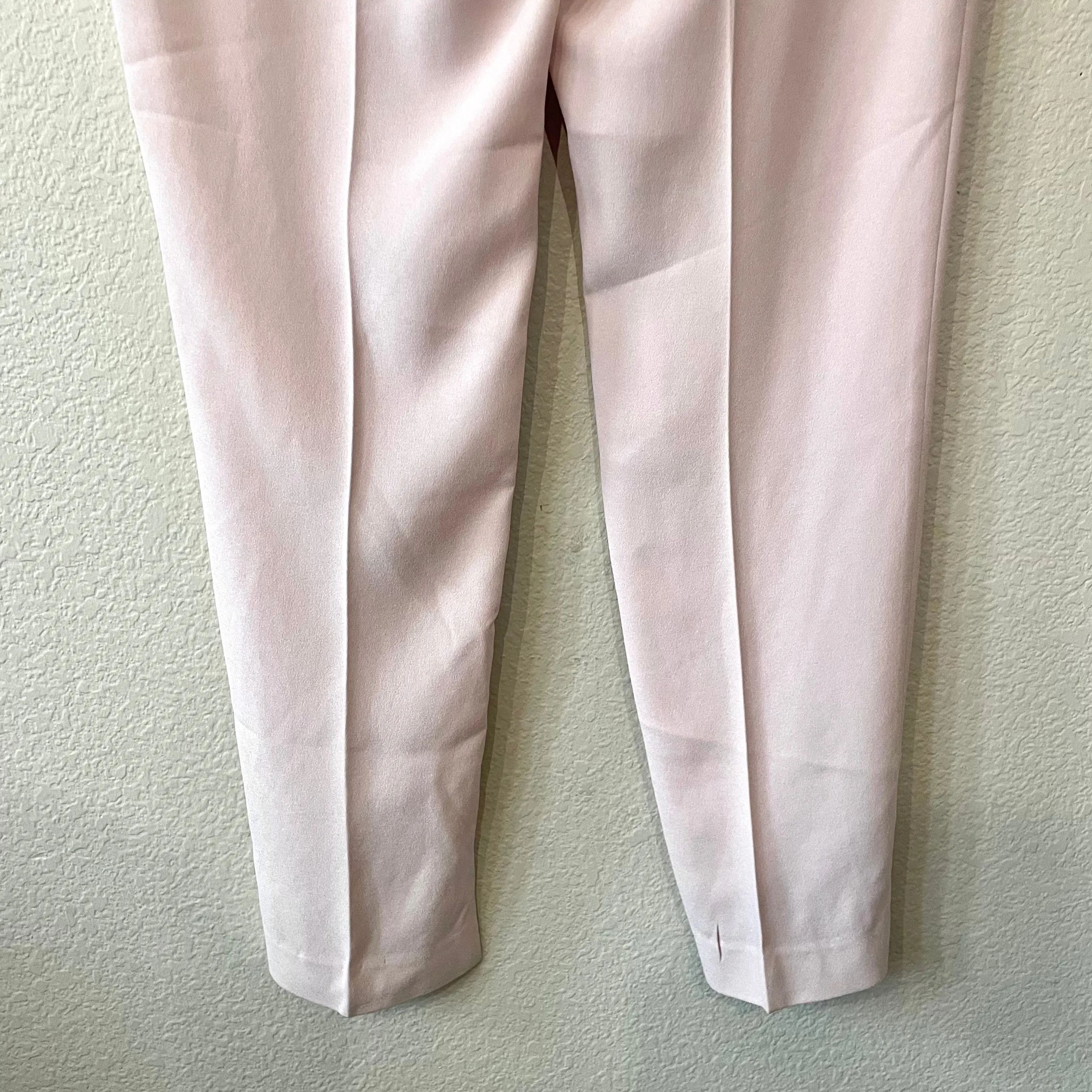 Straight Leg Ribbon Trim Pants