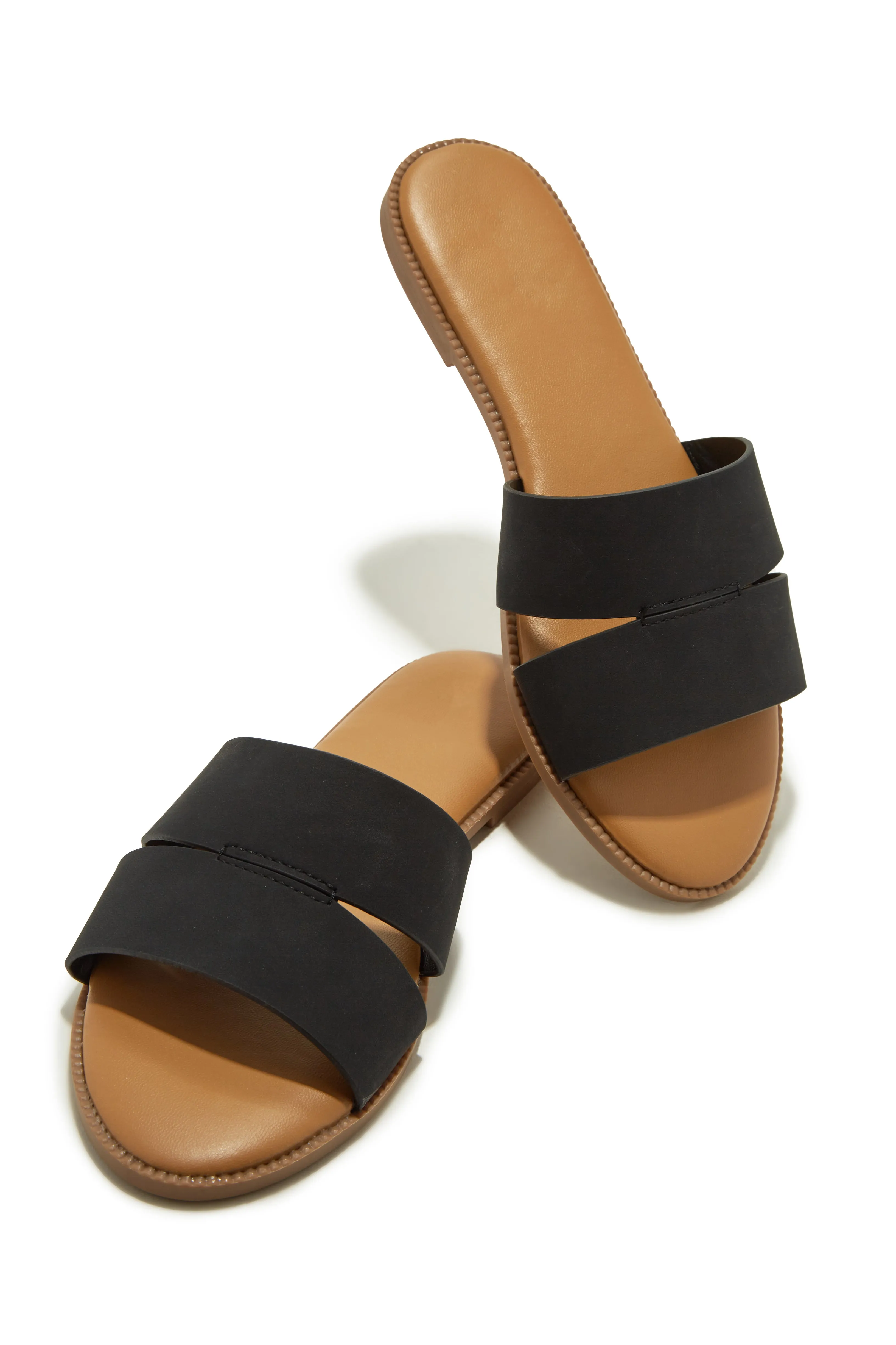 Sunny Season Slip On Sandals - Denim