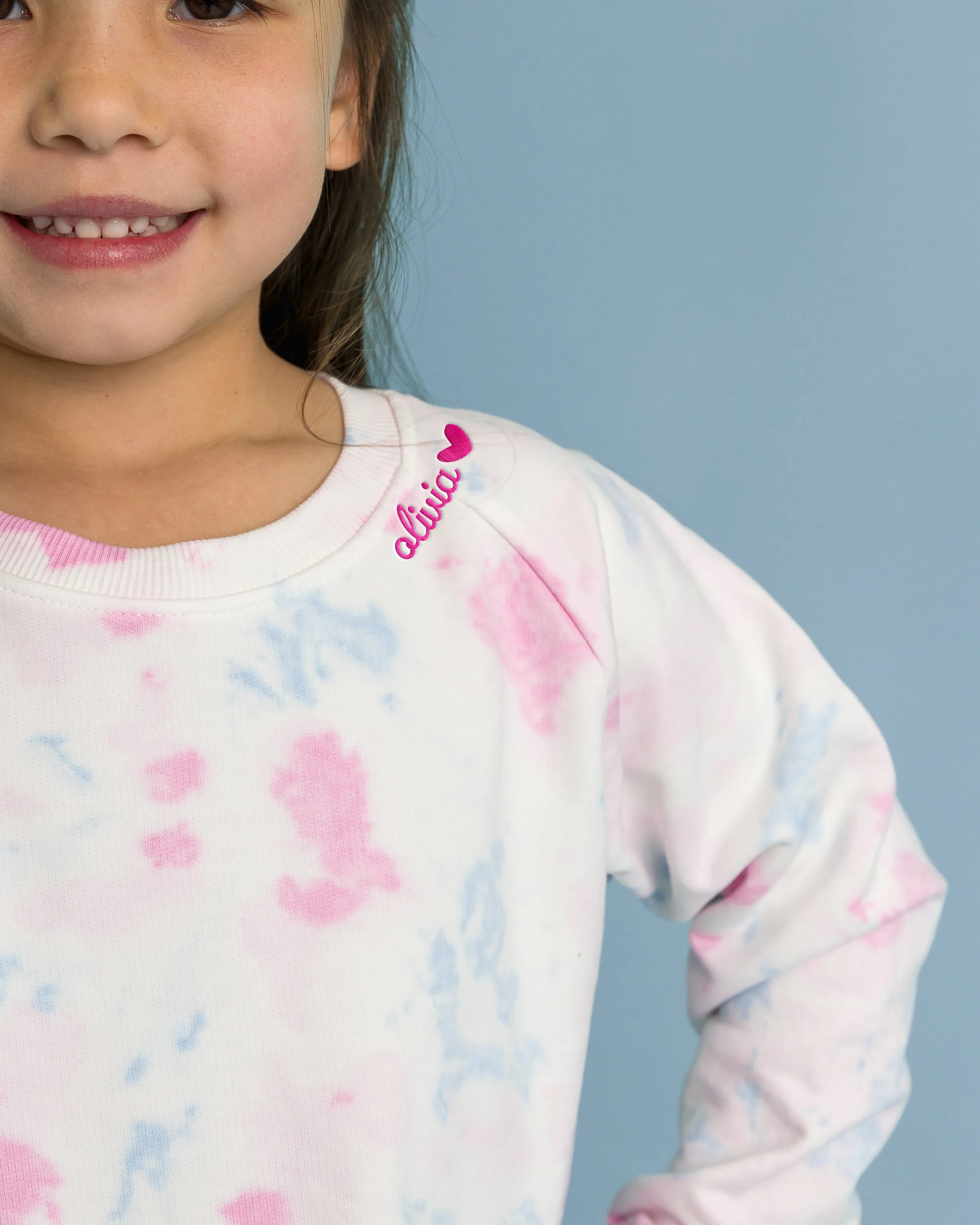 The Organic Pullover Sweatshirt [Pastel Marble]