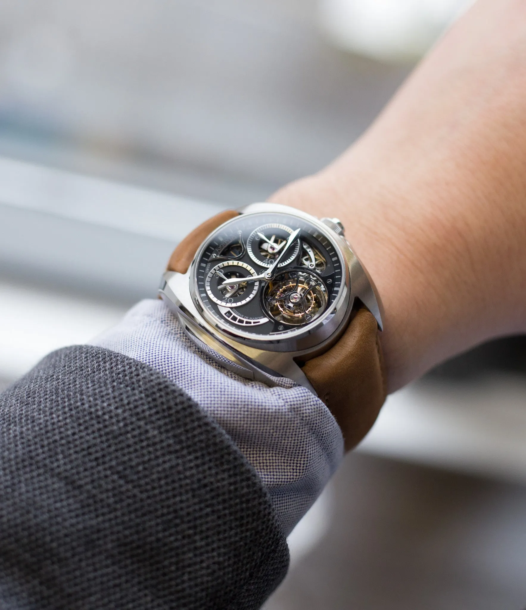 Tourbillon Chronographe Monopoussoir | Black Dial | Steel