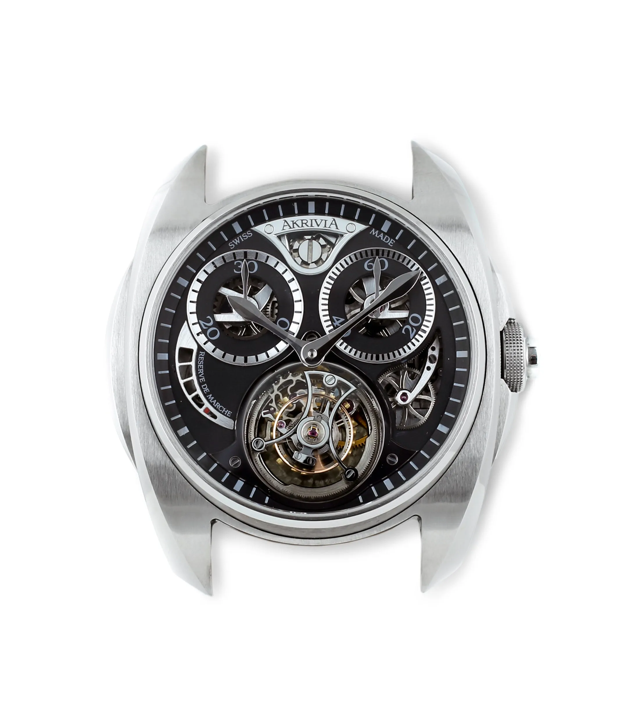 Tourbillon Chronographe Monopoussoir | Black Dial | Steel
