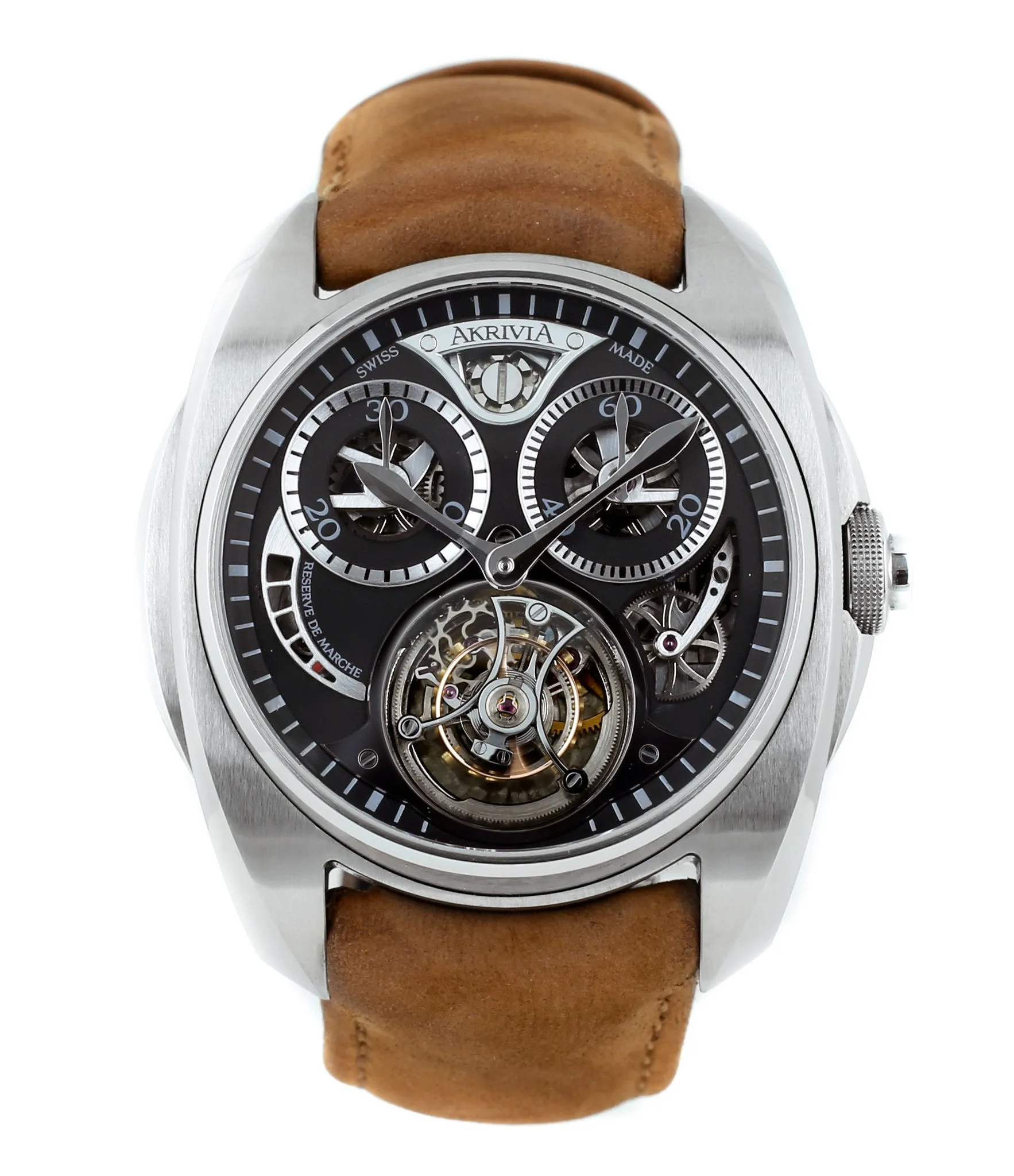Tourbillon Chronographe Monopoussoir | Black Dial | Steel
