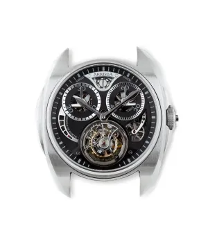 Tourbillon Chronographe Monopoussoir | Black Dial | Steel