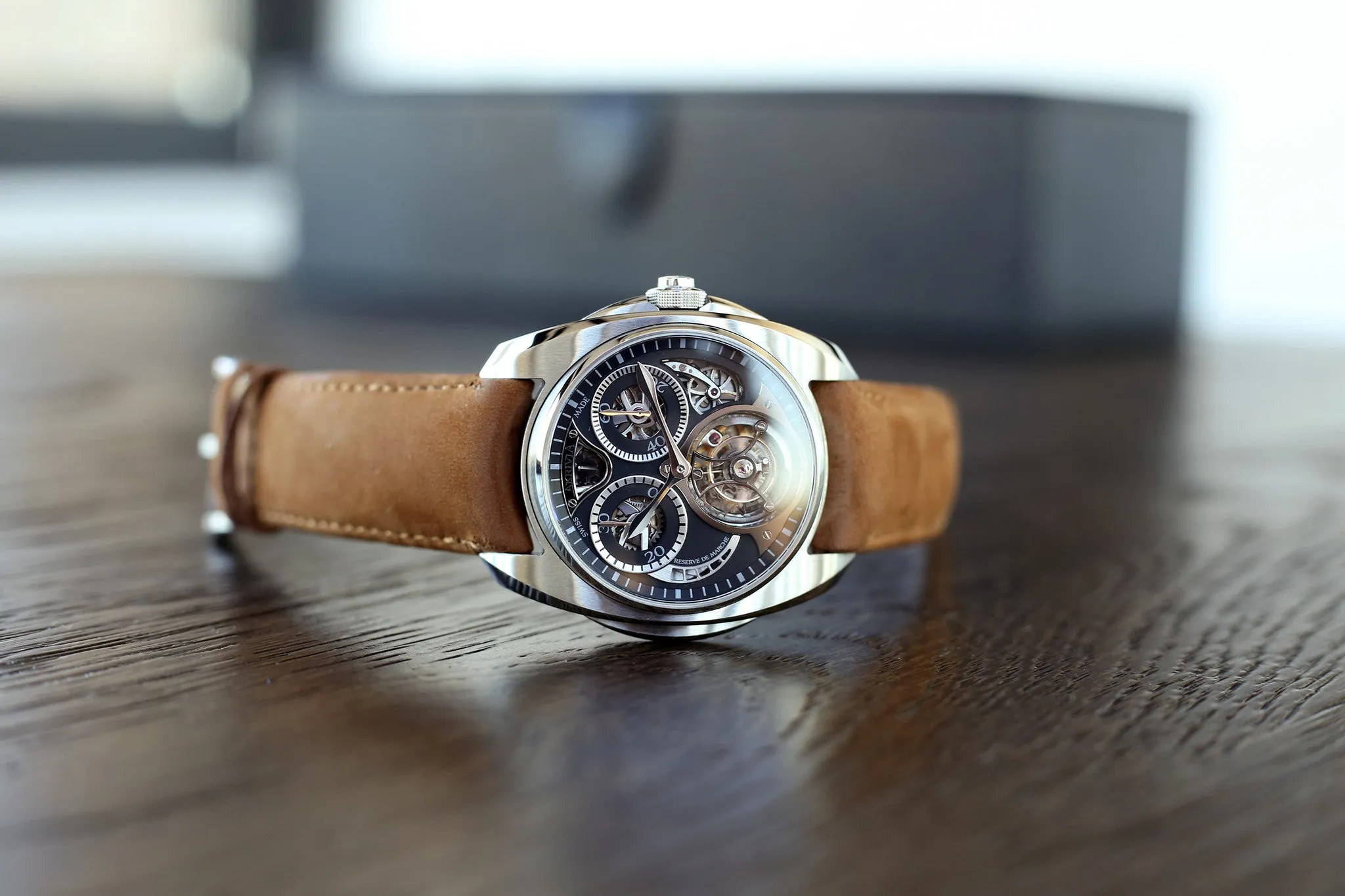 Tourbillon Chronographe Monopoussoir | Black Dial | Steel