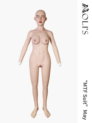 Ultimate Male to Female Silicone Bodysuit with "May" Female Mask