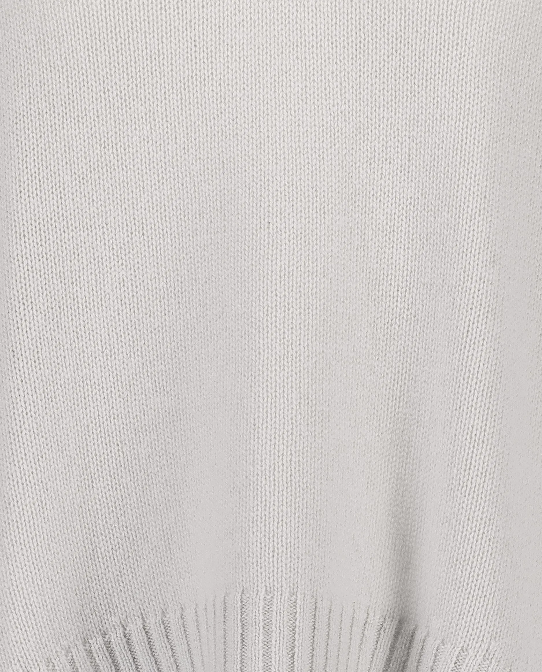 V-Pullover aus Cashmere in Grau