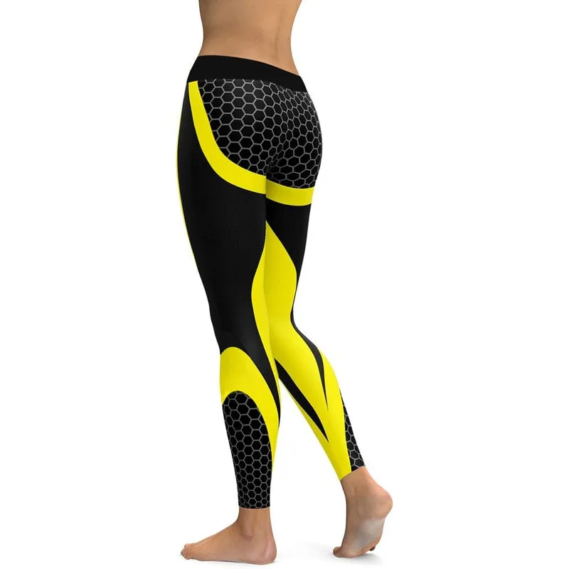 VenusFox High Waist Printing Style Leggings Pants